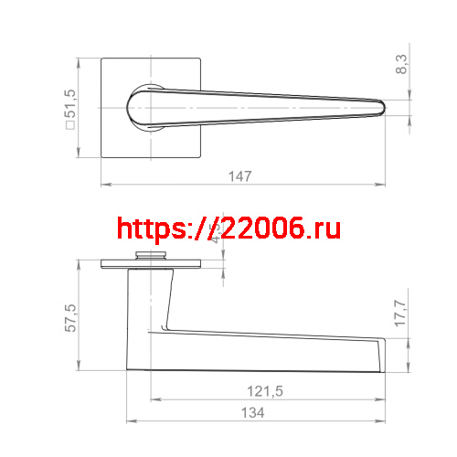 Ручка Armadillo (Армадилло) раздельная K.YM.GELATO AC-9 медь фото 3