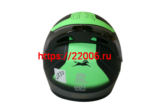 Шлем TVS RACING (Индия) XPOD DULL BLACK NEON GREEN размер M фото 3