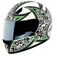 Мотошлем THH TS-38 №4  white/green (S)