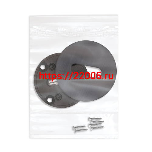 Накладка Fuaro (Фуаро) на сувальдный замок ESC.S-auto.RLR/R.486 GR-23 графит (1шт.) фото 3