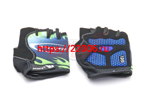 Перчатки без пальцев с гелиевыми вставками "SPORTS" (разные цвета) Перчатки без пальцев с гелиевыми вставками "SPORTS" (разные цвета)