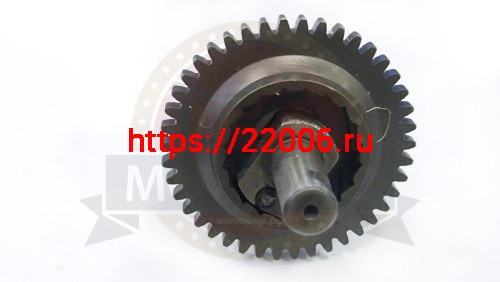 Вал Урал кикстартера в сборе с шестерней (реставрация) фото 2