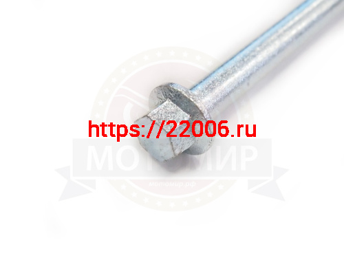 Ось вилки маятника (D10мм, М10*1.25мм*265мм) Zodiak, Альфа, Дельта без гайки (пришка как 50291) фото 2