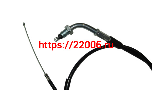 Трос газа L-870мм, ход-100мм, Шторм Нитро М10 загнутый (НАБОР) фото 2