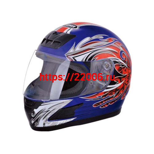 Мотошлем YM-802 синий (XL)