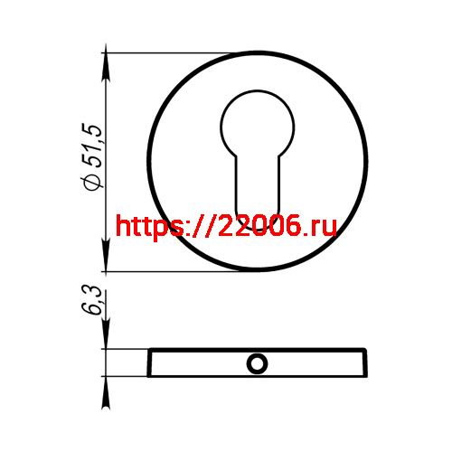 Накладка Armadillo (Армадилло) под цилиндр ET.R.URS52 (ET URS) BL-26 черный фото 4