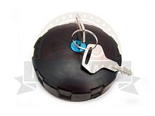 Крышка бензобака Иж с замком черная (в коробке 100 шт.)