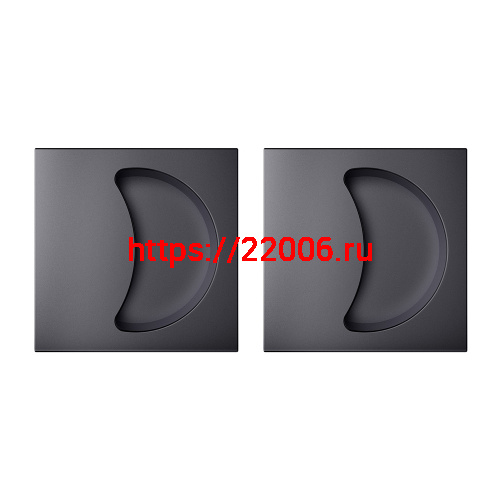 Ручка Armadillo (Армадилло) для раздвижных дверей SH.QUADRO55.010 BPVD-77 вороненый никель