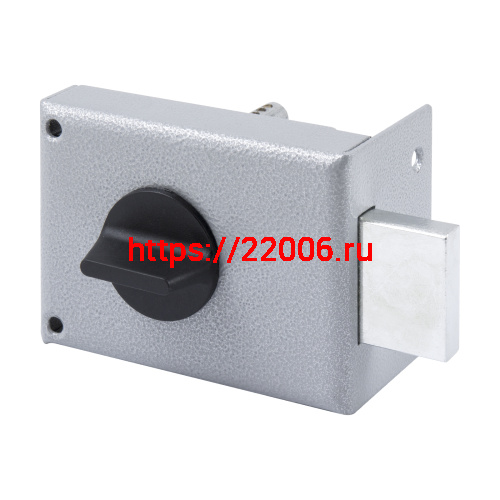 Замок Omega (Омега) накладной цилиндровый ЗН1-1.1 ГЛ серый, 5 кл.