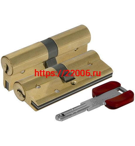Цилиндровый Cisa (Чиза) механизм RS3 OL3S1-18.66 (80 мм/35+10+35), ЛАТУНЬ
