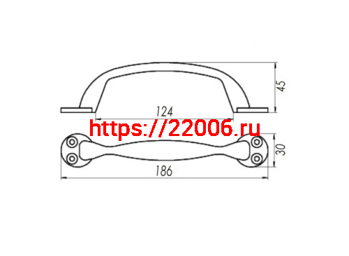 Ручка-скоба Zenit (Зенит) РС100.02 (медь) фото 2 Ручка-скоба Zenit (Зенит) РС100.02 (медь) фото 2