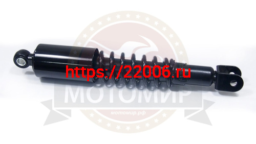 Амортизатор задний (L-355mm, D1-12mm, D2-M10mm, Ухо-29mm) Урал, Днепр, ЧЕРНЫЙ ВАНЧАНГ Амортизатор задний (L-355mm, D1-12mm, D2-M10mm, Ухо-29mm) Урал, Днепр, ЧЕРНЫЙ ВАНЧАНГ