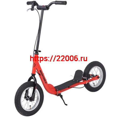 Самокат внедорожный NOVATRACK STAMP №2 (12", руч.тор.V-br, дропаут,мягкая накл.на руле) оранжевый