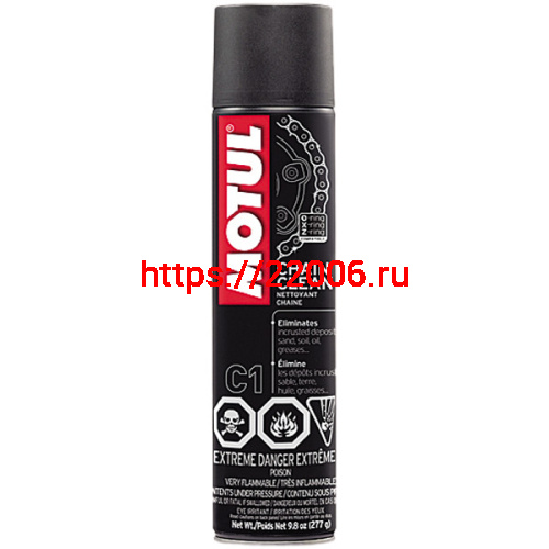 Масло MOTUL C1 Chain  Clean 12*0,4ml. Очиститель цепи. 102980