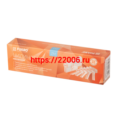 Цилиндровый Fuaro (Фуаро) механизм (200 ZM/120) 2000ZM Knob 120 (55+10+55) BL-24 черный 5Key с вертушкой фото 2
