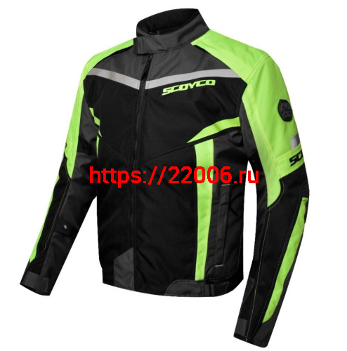 Куртка SCOYCO JK92, черно-зеленая, р-р XL Куртка SCOYCO JK92, черно-зеленая, р-р XL