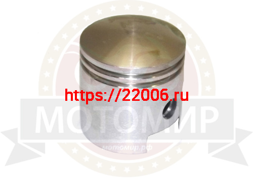 Поршень 2х такт Веломотор F80 "Газуля" 47 мм палец на 10 голый Поршень 2х такт Веломотор F80 "Газуля" 47 мм палец на 10 голый