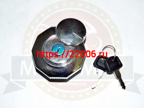 Крышка бензобака Альфа (Граненыч) с замком, хром фото 2 Крышка бензобака Альфа (Граненыч) с замком, хром фото 2