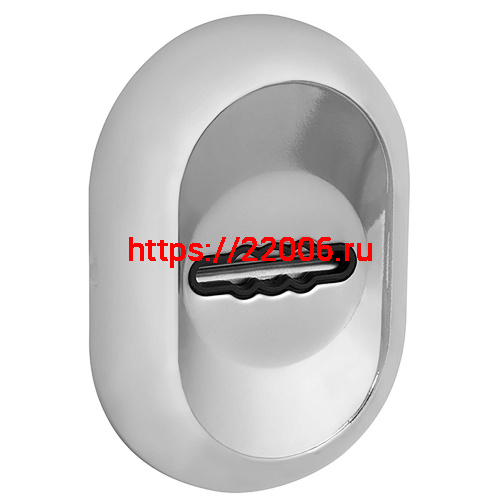 Накладка Fuaro (Фуаро) на сувальдный замок ESC.S-auto/CRE/OV.13 (ESC-13S) с автомат. шторками CP хром