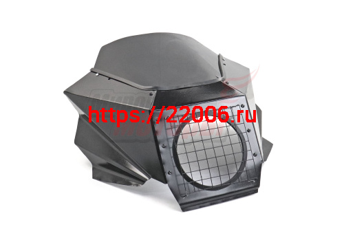 Щиток ветровой (02) красивый с решеткой тонированный черный Щиток ветровой (02) красивый с решеткой тонированный черный