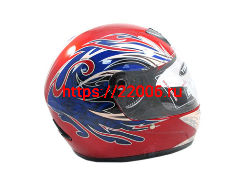 Мотошлем YM-802 красный (М)