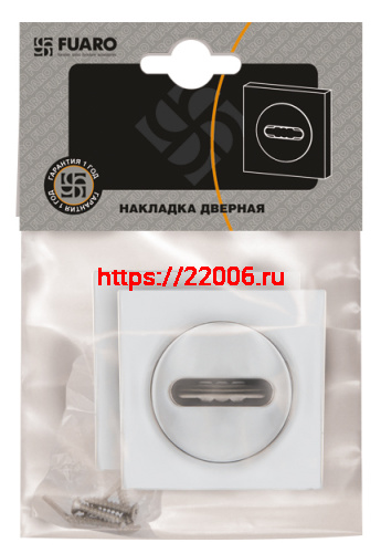 Накладка Fuaro (Фуаро) под сувальдный ключ SC.K.KM52 (SC KM) SN/CP-3 матовый никель/хром фото 2