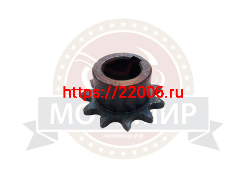 Звезда 11 зуб. (520) цепи, 15.875шаг, на вал d25мм, h28мм, шпонка 8мм, мотобуксировщик Звезда 11 зуб. (520) цепи, 15.875шаг, на вал d25мм, h28мм, шпонка 8мм, мотобуксировщик