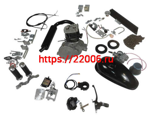 Двигатель веломотор BW 85 (КОМПЛЕКТ для установки) Двигатель веломотор BW 85 (КОМПЛЕКТ для установки)