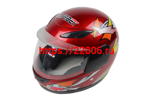 Шлем SAFEBET HF-908 красный TB "S,M,L,XL,XXL" (интеграл, детский) Шлем SAFEBET HF-908 красный TB "S,M,L,XL,XXL" (интеграл, детский)