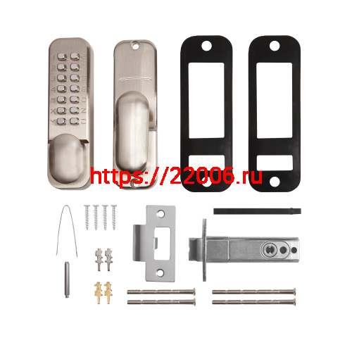 Замок Ajax (Аякс) накладной кодовый RIM-200 code SN мат.никель фото 2