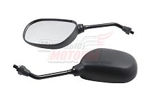 Зеркала чёрные d8 YB50QT-3 Racer Meteor