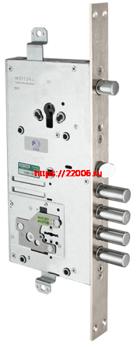 Замок Mottura (Моттура) врезной двухсистемный 54.J939M-D MyKey (правый), перекод. с торца, кл. 60 мм, без накл.