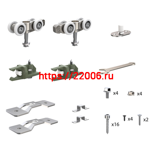 Комплект Armadillo (Армадилло) для раздвижных профильных дверей SLD.Comfort-PRO.SET1.PROF rollers/80 фото 4 Комплект Armadillo (Армадилло) для раздвижных профильных дверей SLD.Comfort-PRO.SET1.PROF rollers/80 фото 4