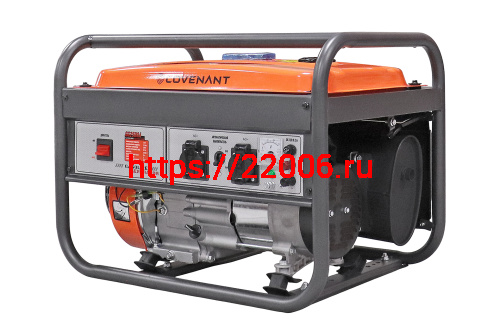 Генератор бенз. "COVENANT"  GG2500A (2,0/2,2кВт, LT168F, 6,5л.с., бак 15л, 36кг, руч.старт)