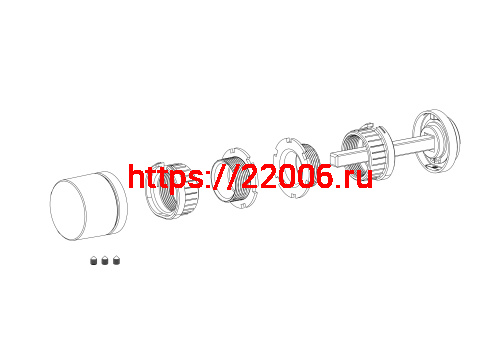 Ручка Armadillo (Армадилло) поворотная BK6.R.ART30 FSG-39 флорентийское золото фото 3