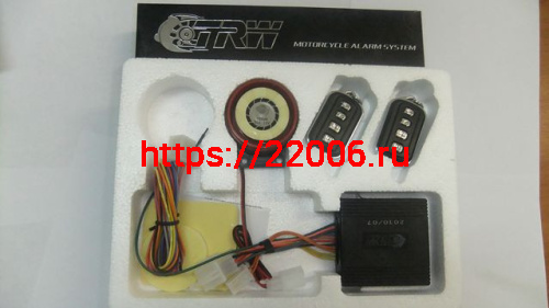 Сигнализация скутер №4 (с двумя брелками) с автозапуском Сигнализация скутер №4 (с двумя брелками) с автозапуском