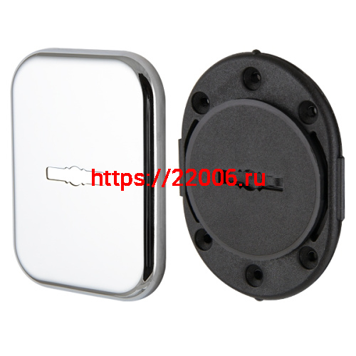 Декоратив. Armadillo (Армадилло) Квадратная накл. на сувальдный замок со шторкой PS-DEC SQ CT (ATC Protector 1) CP-8 Хром фото 4