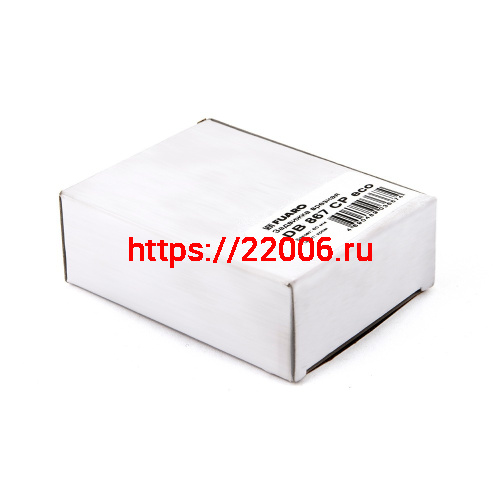 Задвижка Fuaro (Фуаро) врезная DB-ECO.867 (DB 867 eco) CP (хром) бэксет 65мм фото 4