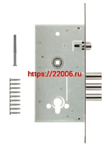 Корпус Kale kilit (Кале килит) врезного цилиндрового замка с защёлкой 252/R w/b (тех. комплектация) фото 2