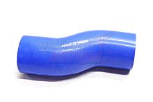 Патрубок радиатора нижний МАЗ, силикон.,синий,армир. L240мм,d70мм. (HH045)