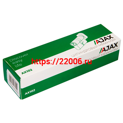 Цилиндровый Ajax (Аякс) механизм (AX100/60) AX1000Key60 (25+10+25) PB латунь фото 2