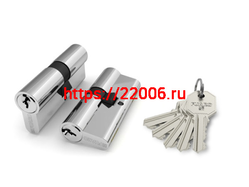 Цилиндровый Fuaro (Фуаро) механизм 100 CA 80 mm (35+10+35) CP хром 3 кл.