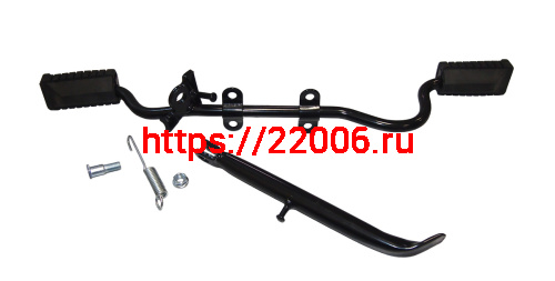 Подножка водителя центральная VORTEX CITY с изгибом под глушит.(с подставкой боковой) (НАБОР) Подножка водителя центральная VORTEX CITY с изгибом под глушит.(с подставкой боковой) (НАБОР)