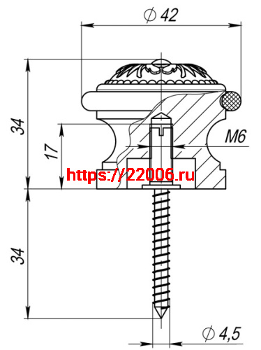 Упор Fuaro (Фуаро) дверной напольный STOPPER/SM01 (DS SM01) AB-7 бронза фото 3