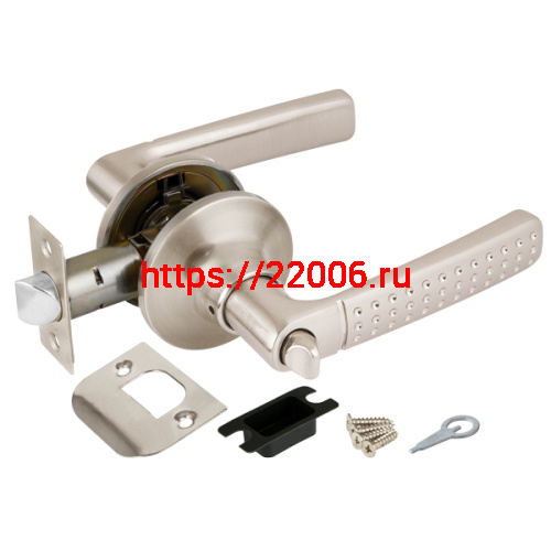 Ручка Punto (Пунто) защелка DK626 SN-BK (6026 SN-B) (фик.) мат. никель