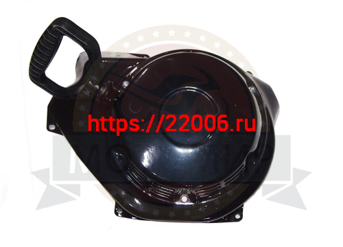 Стартер LIFAN 182F/188F/190F/192F в сборе, для снегоуборщика, с кожухом, зимний, (глухой) Стартер LIFAN 182F/188F/190F/192F в сборе, для снегоуборщика, с кожухом, зимний, (глухой)