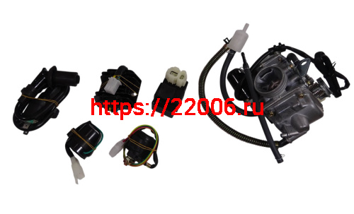 Двигатель скутер 4х такт. GY6-150 157QMJ 150 см3 19 шл. фото 8