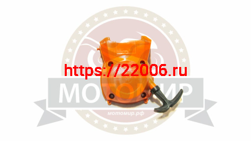 Стартер мотокосы 34, 52 в сборе, с метал. усами, большой с защитой бака