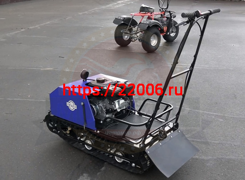 Мотобуксировщик компактный ЛИДЕР-СИГМА-1Е, 8+ л.с. без лыжного модуля с электростартером  TAV2-40 фото 2