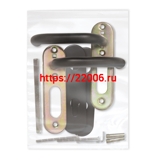 Ручка Fuaro (Фуаро) дверная FP.DH72.0433 SS 201 BLACK с пружиной, нержавейка 201, черный, квадрат 9x140 мм фото 3